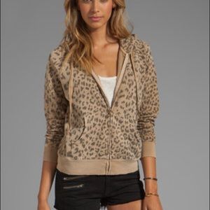 Current/Elliott Leopard Hoodie